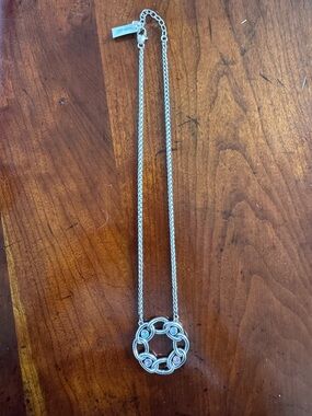 NWT Brighton Interlok Chain Stone Ring Necklace